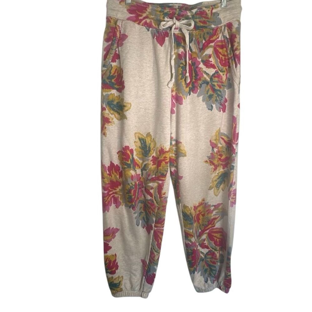 Anthropologie Saturday Sunday Floral Jogger Sweatpants Lounge Pants M